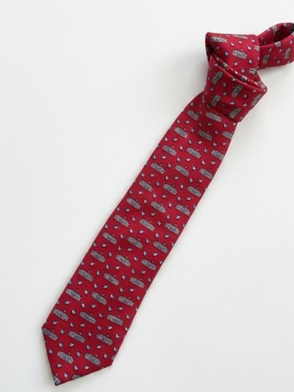 Vineyard Vines White House Bluebird Silk Tie VanEck WHHA Red Novelty Necktie